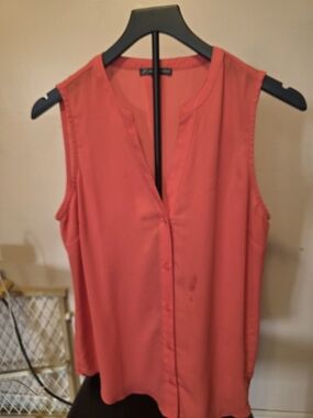 Adrianna Papell Coral Sleeveless V-Neck Camisole